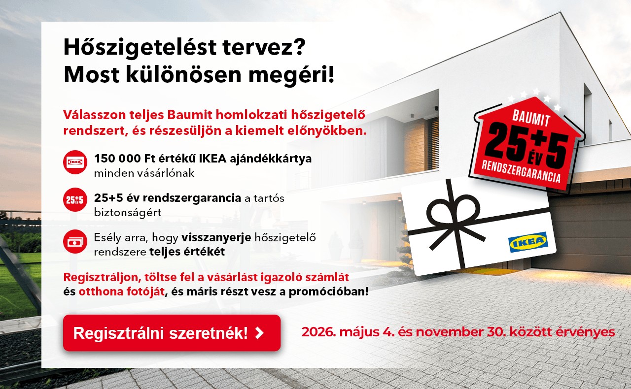 Baumit hőszigetelő rendszer promóció