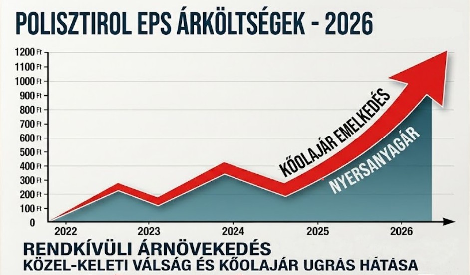 Polisztirol hőszigetelés 2026 - Miért szálltak el az árak!