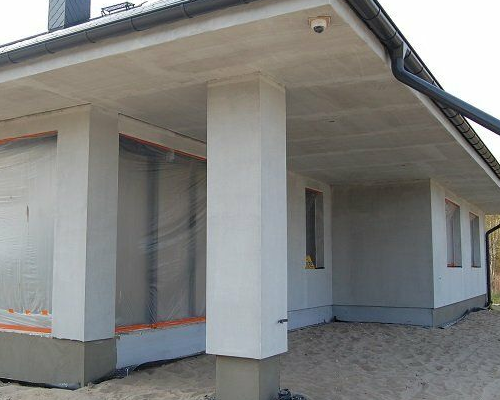 Hőszigetelés hálózva és glettelve