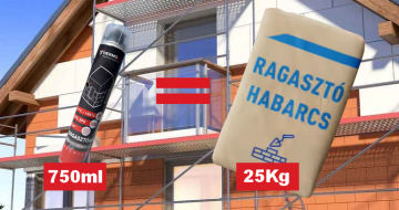 Ragasztóhab használata EPS és XPS hőszigeteléshez