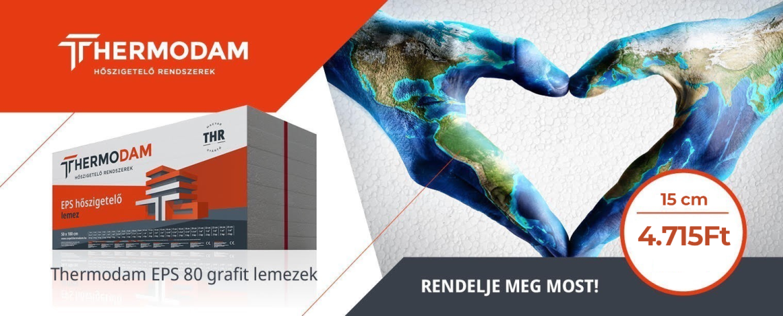 Grafitos homlokzati polisztirol 15 cm