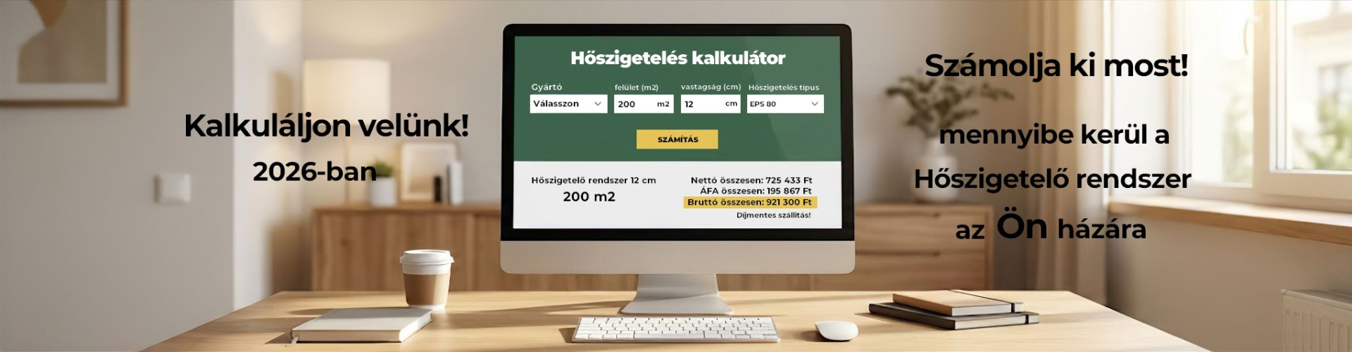 Hőszigetelő rendszer kalkulátor