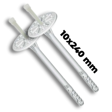 Műanyag beütőszeges dűbel 10x240 mm