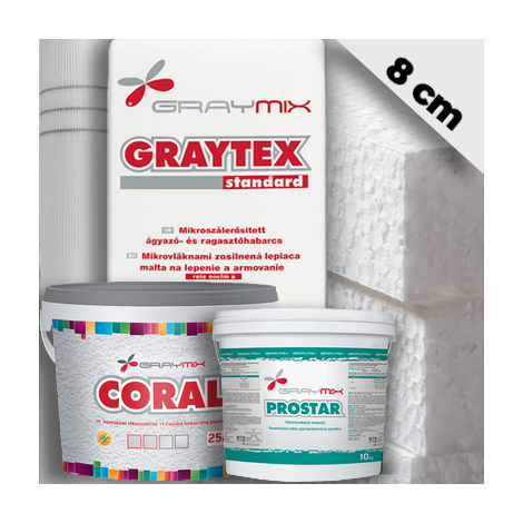 8 cm Graymix hőszigetelő rendszer