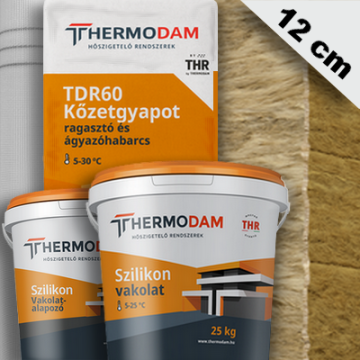 12 cm Thermodam kőzetgyapot hőszigetelő rendszer