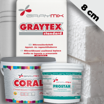 8 cm Graymix hőszigetelő rendszer