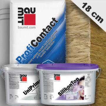18 cm Baumit kőzetgyapot hőszigetelő rendszer