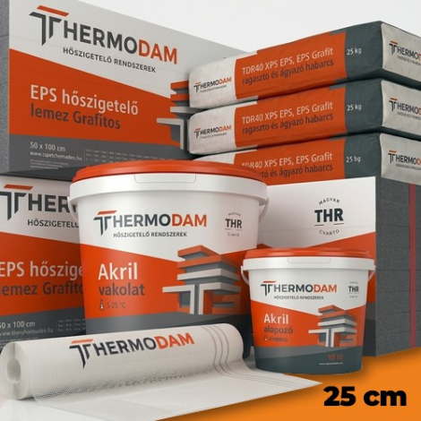 25 cm Thermodam grafitos hőszigetelő rendszer