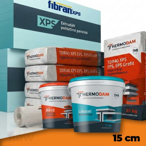 Thermodam lábazati hőszigetelő rendszer 15 cm