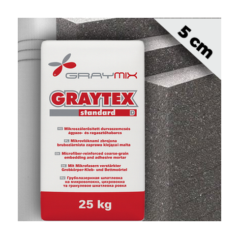 5 cm Graymix grafitos hőszigetelő alaprendszer