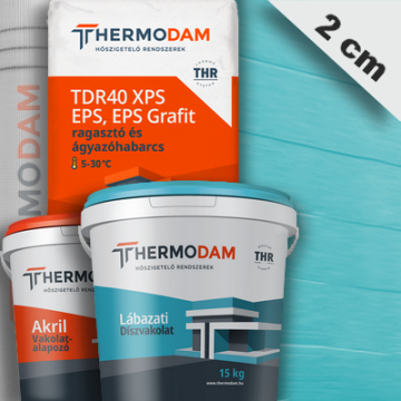 2 cm Thermodam lábazati hőszigetelő rendszer