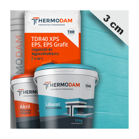Thermodam lábazati hőszigetelő rendszer 3 cm