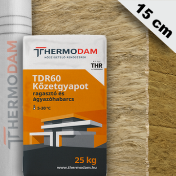 15 cm Kőzetgyapot hőszigetelő alaprendszer