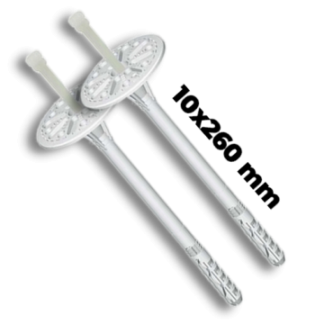 Műanyag beütőszeges dűbel 10x260 mm