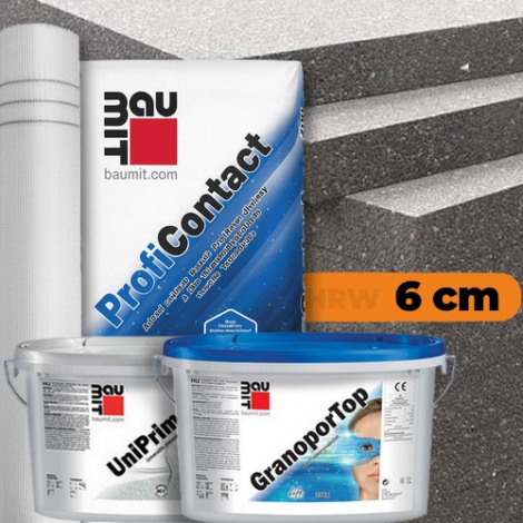6 cm Baumit grafitos hőszigetelő rendszer