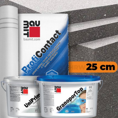 25 cm Baumit grafitos hőszigetelő rendszer