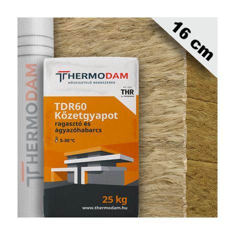 16 cm Kőzetgyapot hőszigetelő alaprendszer