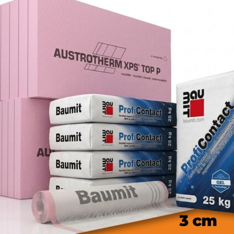 Baumit lábazati hőszigetelő alaprendszer 3 cm