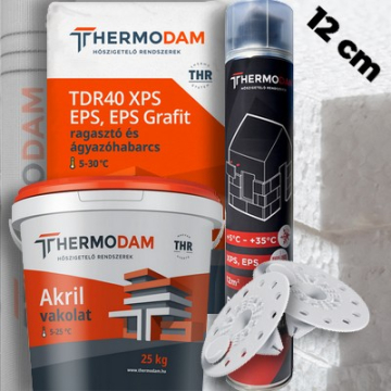12 cm hőszigetelő rendszer - Könnyűszerkezetre