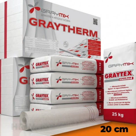 20 cm Graymix hőszigetelő alaprendszer