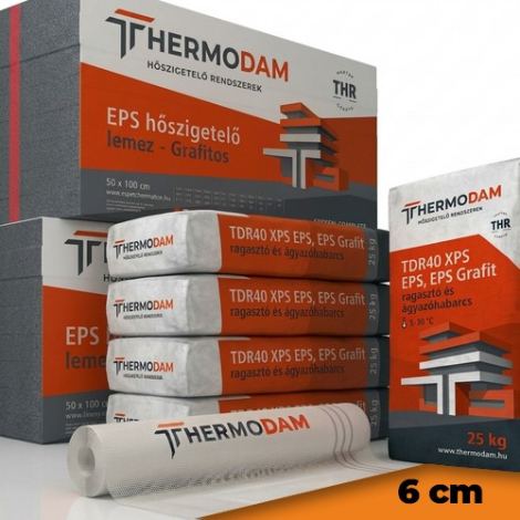 Thermodam grafitos hőszigetelő alaprendszer 6 cm