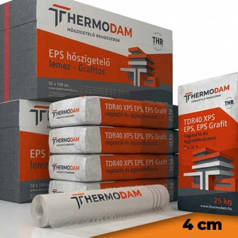 Thermodam grafitos hőszigetelő alaprendszer 4 cm
