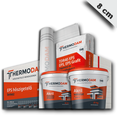 8 cm Thermodam hőszigetelő rendszer