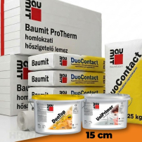 15 cm Baumit hőszigetelő rendszer