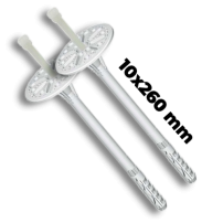 Műanyag beütőszeges dűbel 10x260 mm