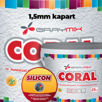 Graymix Coral Lux szilikon homlokzati vakolat 1,5mm