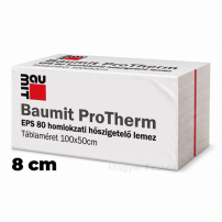 Baumit ProTherm homlokzati hőszigetelő lemez 8 cm