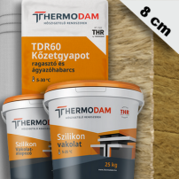 8 cm Thermodam kőzetgyapot hőszigetelő rendszer