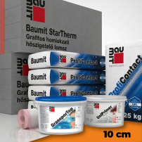 10 cm Baumit grafitos hőszigetelő rendszer