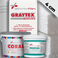 4 cm Graymix hőszigetelő rendszer
